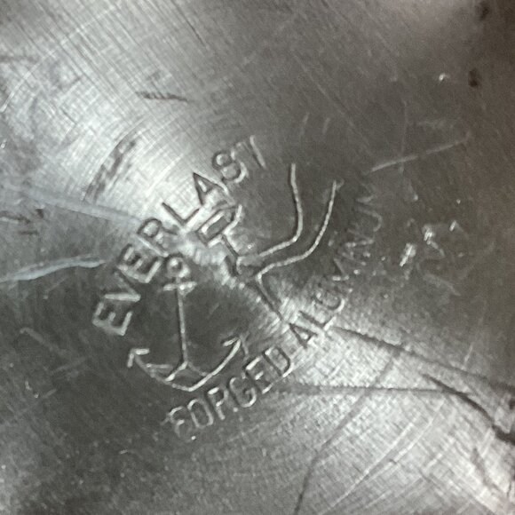 Vintage Everlast Forged Aluminum Bamboo Design 9" Pot w/ Lid & Pyrex Glass Bowl - Picture 5 of 12